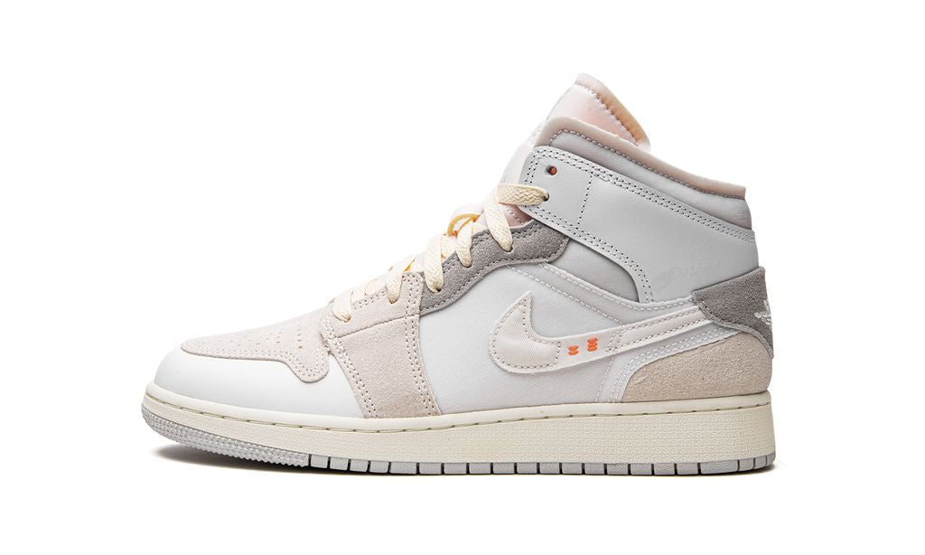 Jordan 1 Mid Craft Inside Out White Grey Jordan 1 Mid Craft Inside Out White Grey Keesef