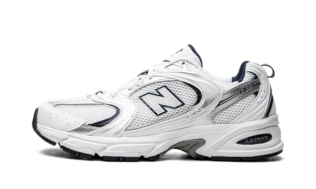New Balance 530 White Silver Navy