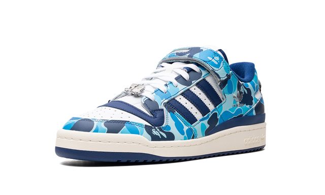 Adidas Forum 84 Low Bape 30th Anniversary Blue Camo Keesef
