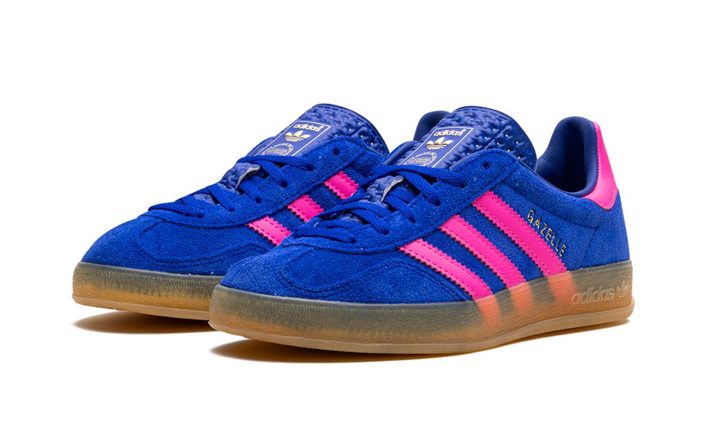 Adidas Gazelle Indoor Blue Lucid Pink Adidas Gazelle Indoor Core Black Keesef