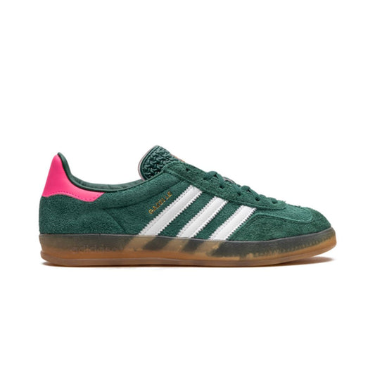 Adidas Gazelle Indoor Collegiate Green Lucid Pink Adidas Gazelle Indoor Core Black Keesef