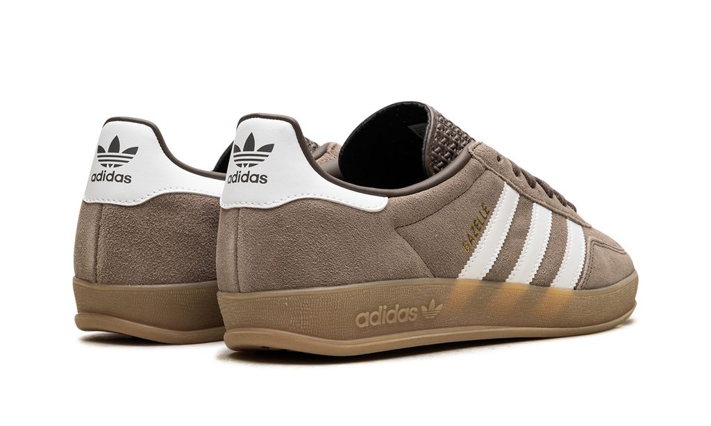 Adidas Gazelle Indoor Earth Strata White Gold Metallic Adidas Gazelle Indoor Core Black Keesef