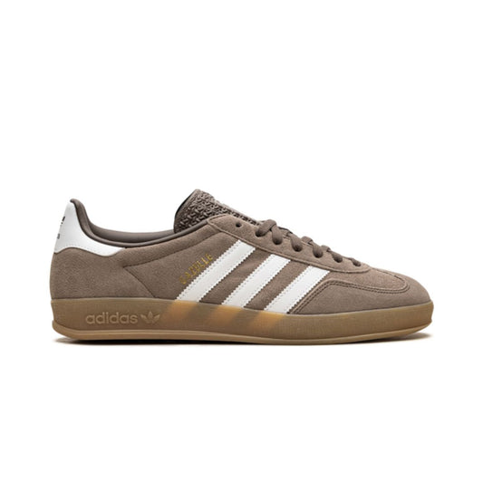 Adidas Gazelle Indoor Earth Strata White Gold Metallic Adidas Gazelle Indoor Core Black Keesef