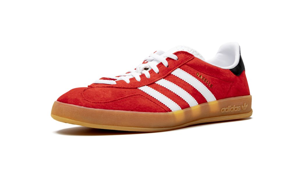 Adidas Gazelle Indoor Scarlet Cloud White Adidas Gazelle Indoor Core Black Keesef