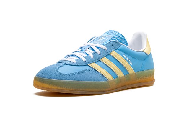 Adidas Gazelle IndoorSemi Blue Burst Almost Yellow Adidas Gazelle Indoor Core Black Keesef