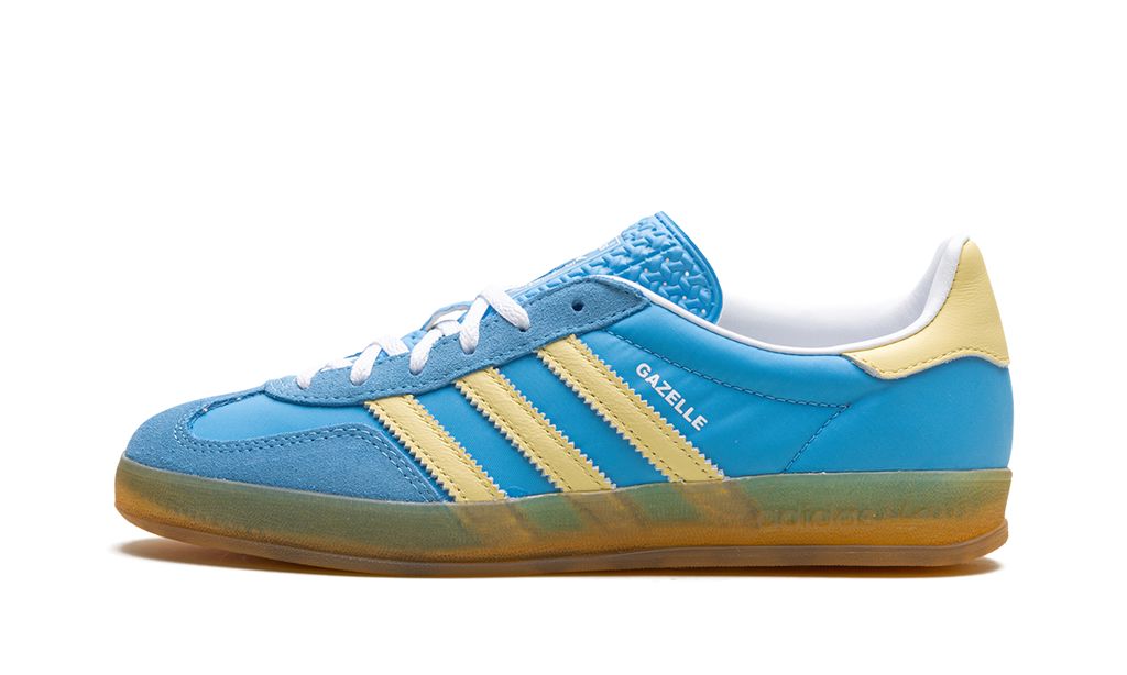Adidas Gazelle IndoorSemi Blue Burst Almost Yellow Adidas Gazelle Indoor Core Black Keesef