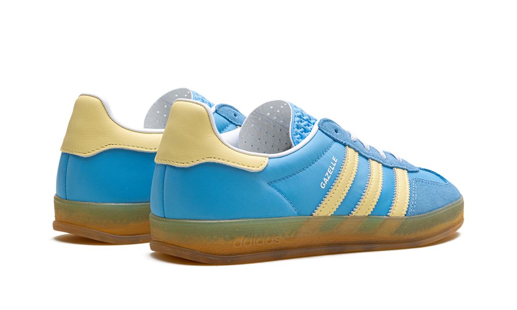 Adidas Gazelle IndoorSemi Blue Burst Almost Yellow Adidas Gazelle Indoor Core Black Keesef