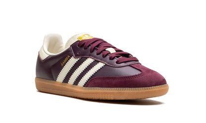 Adidas Samba OG Maroon Gold Metallic Adidas Samba Vegan Keesef