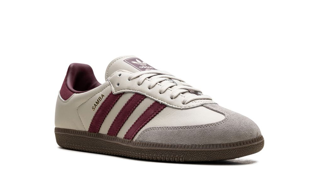 Adidas Samba Putty Grey Maroon Keesef