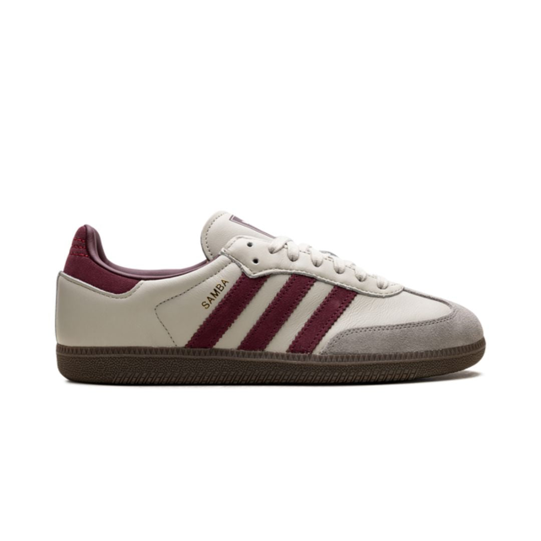 Adidas Samba Putty Grey Maroon Keesef