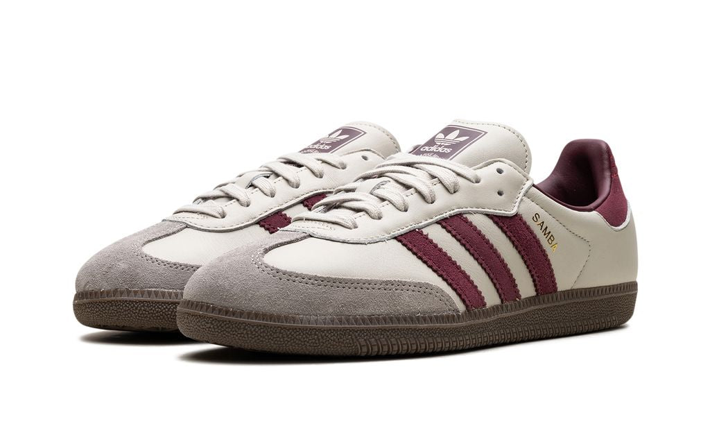 Adidas Samba Putty Grey Maroon Keesef