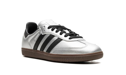 Adidas Samba Silver Metallic Black Gum Keesef