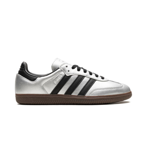 Adidas Samba Silver Metallic Black Gum Keesef