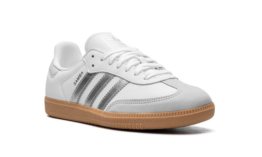 Adidas Samba White Silver Metallic Grey Keesef