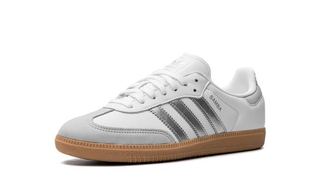Adidas Samba White Silver Metallic Grey Keesef