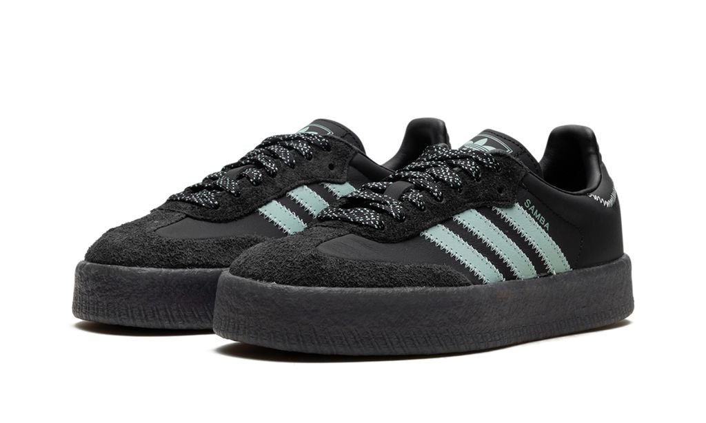 Adidas Sambae Core Black Haze Green Adidas Samba Vegan Keesef