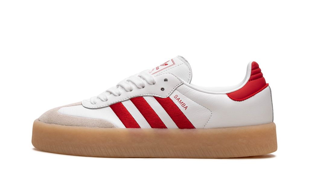 Adidas Sambae White / Red Adidas Samba Vegan Keesef