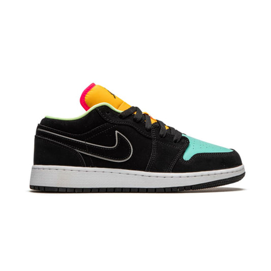 Jordan 1 Low Black Aurora Green Laser Orange Jordan 1 Low Black Aurora Green Laser Orange Keesef