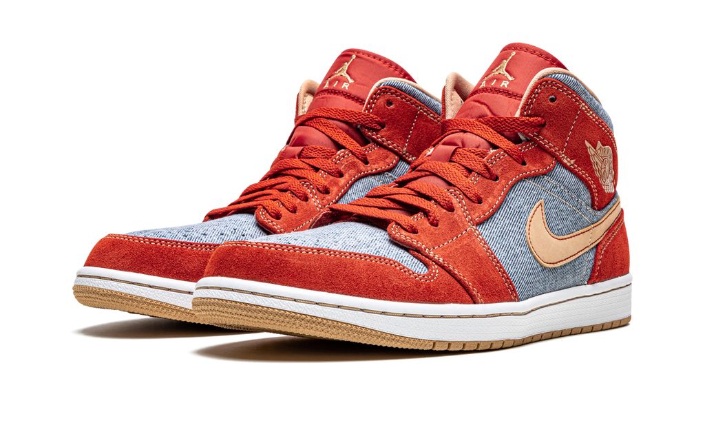 Jordan 1 Mid Denim Red Jordan 1 Mid Denim Red Keesef