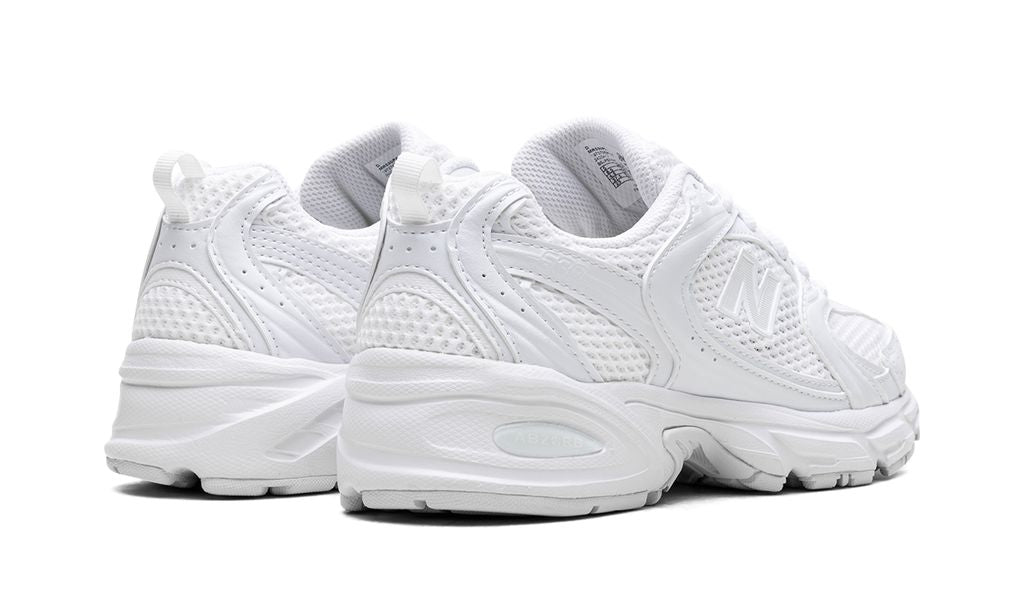 New Balance 530 Triple White New Balance 530 White Silver Navy Keesef