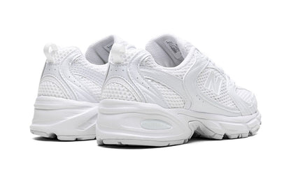 New Balance 530 Triple White New Balance 530 White Silver Navy Keesef