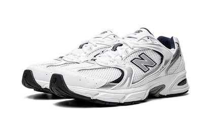 New Balance 530 White Silver Navy New Balance 530 White Silver Navy Keesef