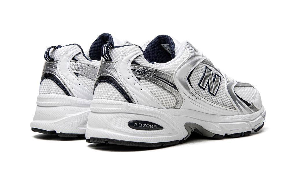 New Balance 530 White Silver Navy New Balance 530 White Silver Navy Keesef
