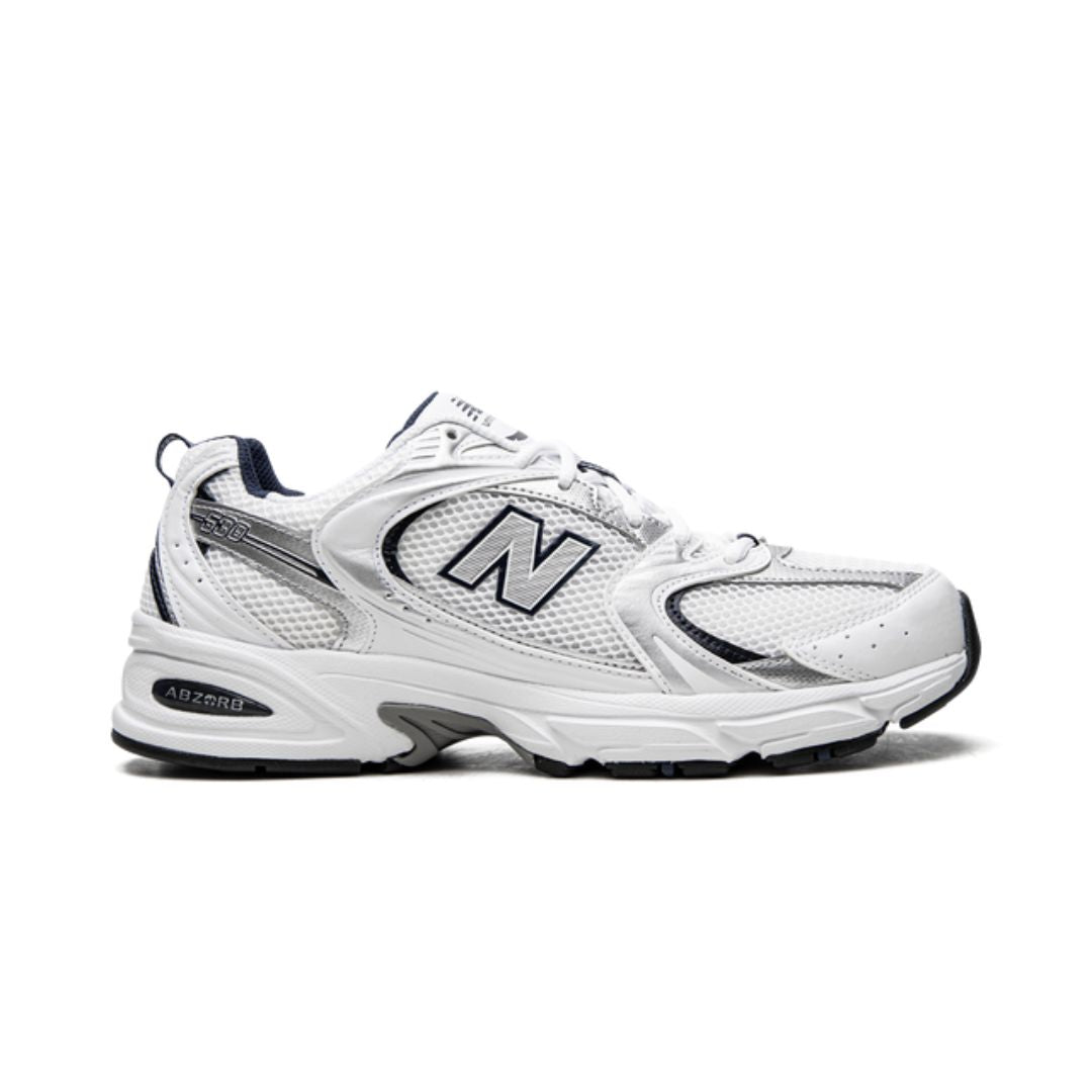 New Balance 530 White Silver Navy New Balance 530 White Silver Navy Keesef