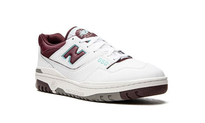 New Balance 550 Burgundy Cyan New Balance 550 Purple White Keesef