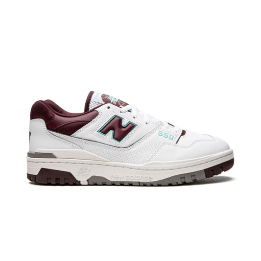 New Balance 550 Burgundy Cyan New Balance 550 Purple White Keesef