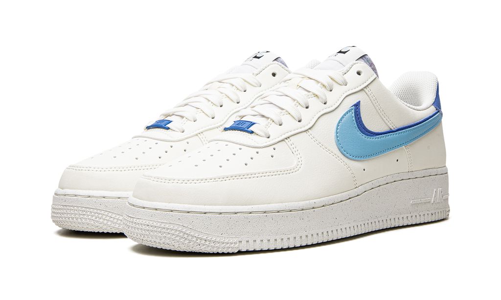 Nike Air Force 1 Double Swoosh White Médium Blue Nike Air Force 1 82 Double Swoosh White Médium Blue Keesef