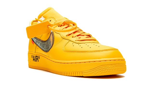 Nike Air force 1 Low Off White University Gold Metallic Silver Nike Air force 1 Low Off White University Gold Metallic Silver Keesef