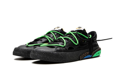 Nike Blazer Low Off-White Black Electro Green Nike Blazer Low Off-White Black Electro Green Keesef