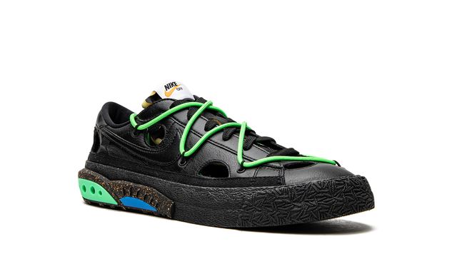 Nike Blazer Low Off-White Black Electro Green Nike Blazer Low Off-White Black Electro Green Keesef