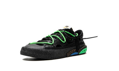 Nike Blazer Low Off-White Black Electro Green Nike Blazer Low Off-White Black Electro Green Keesef