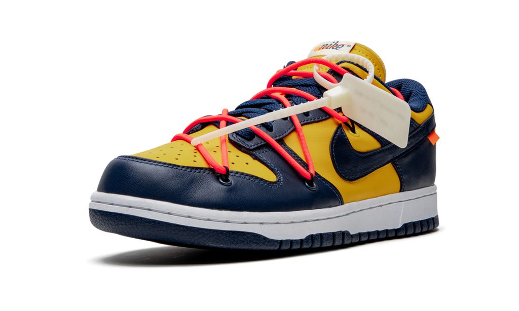 Nike Dunk Low Off White University Gold Mindnight Navy Nike Dunk Low Off White University Gold Mindnight Navy Keesef