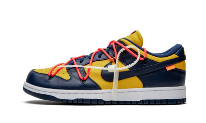 Nike Dunk Low Off White University Gold Mindnight Navy Nike Dunk Low Off White University Gold Mindnight Navy Keesef