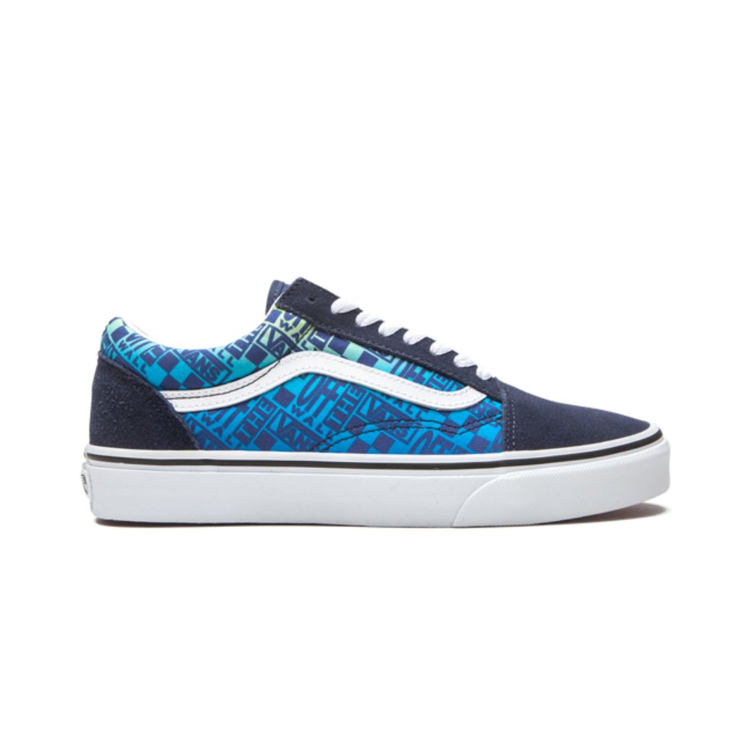 Vans Old Skool Off the Wall Logos - Blue Keesef