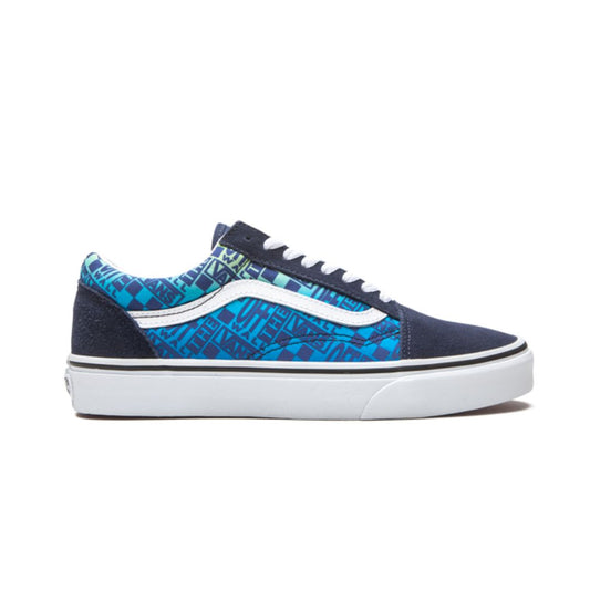 Vans Old Skool Off the Wall Logos - Blue Keesef