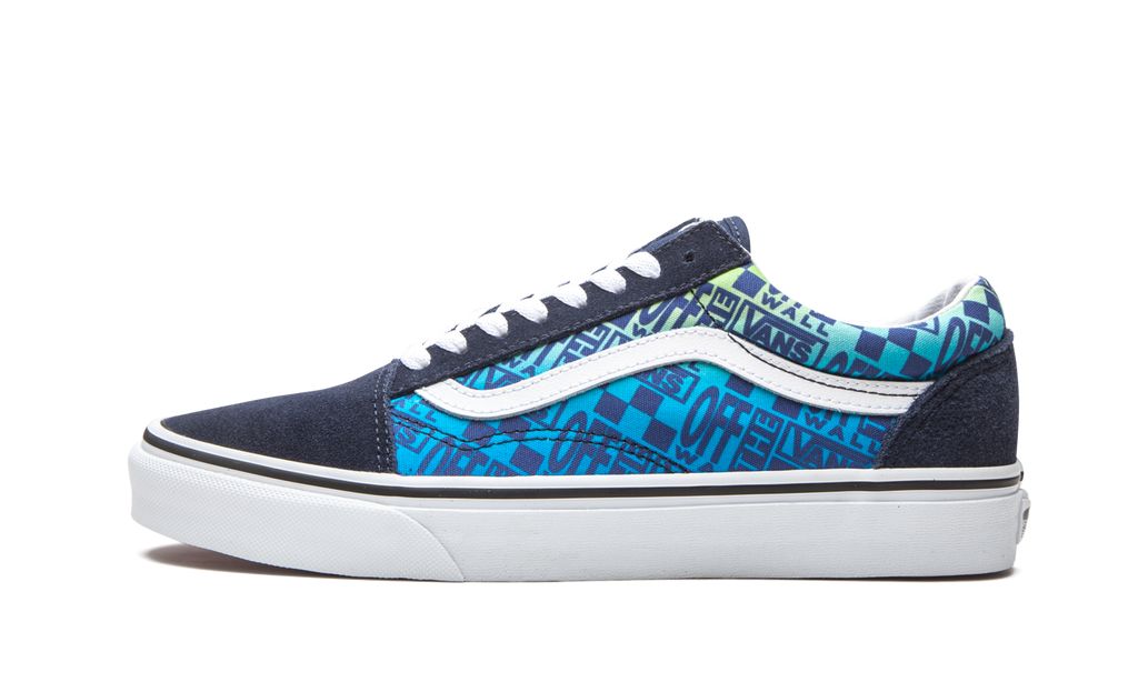 Vans Old Skool Off the Wall Logos - Blue Keesef